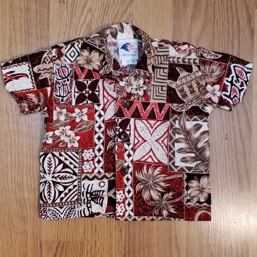 Nui Nalu Hawaiian shirt and shorts set 6 months